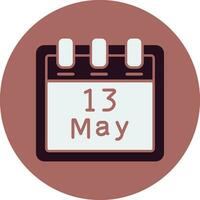 May 13 Vector Icon