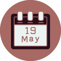 May 19 Vector Icon