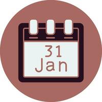 January 31 Vector Icon