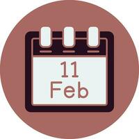 February 111 Vector Icon