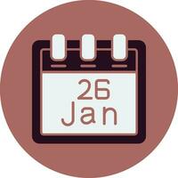 January 26 Vector Icon