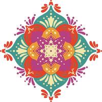 diwali rangoli elemento vector