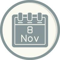 November 8 Vector Icon