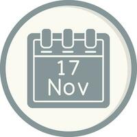 November 17 Vector Icon