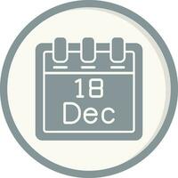 December 18 Vector Icon