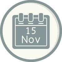 November 15 Vector Icon