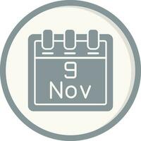 November 9 Vector Icon