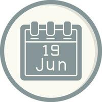 June 19 Vector Icon