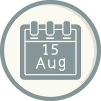 August 15 Vector Icon