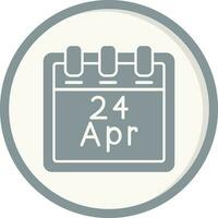 April 24 Vector Icon