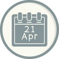 April  21 Vector Icon