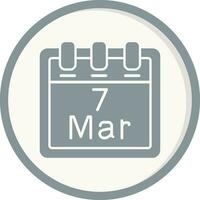 March 7 Vector Icon
