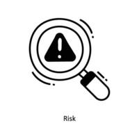 Risk doodle Icon Design illustration. Startup Symbol on White background EPS 10 File vector