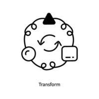 Transform doodle Icon Design illustration. Startup Symbol on White background EPS 10 File vector