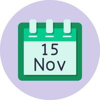 November 15 Vector Icon