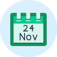 November 24 Vector Icon