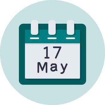 May 17 Vector Icon