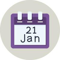 January 21 Vector Icon