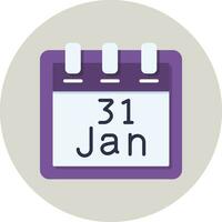 January 31 Vector Icon