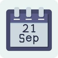 September 21 Vector Icon