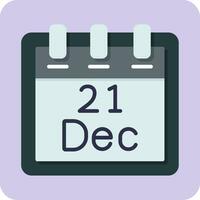 December 21 Vector Icon