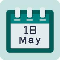 May 18 Vector Icon