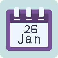 January 26 Vector Icon