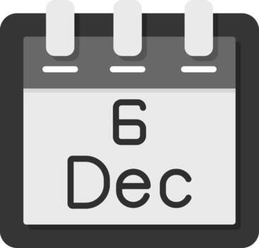 December 6 Vector Icon