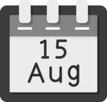 August 15 Vector Icon