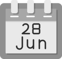 June 28 Vector Icon