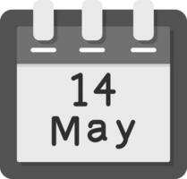 May 14 Vector Icon