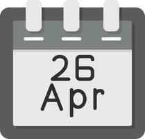 April 26 Vector Icon