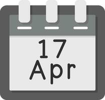 April 17 Vector Icon