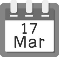 March 17 Vector Icon