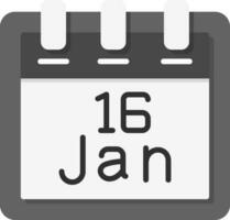 January 16 Vector Icon