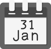 January 31 Vector Icon