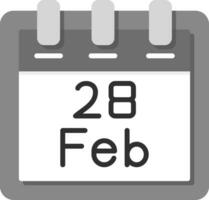 February 28 Vector Icon