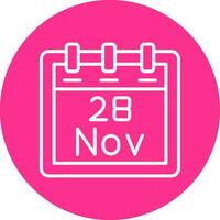 November 28 Vector Icon