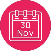 November 30 Vector Icon