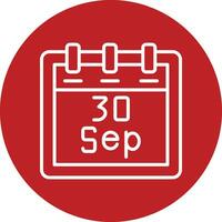 September 30 Vector Icon