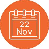November 22 Vector Icon