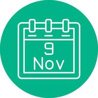 November 9 Vector Icon