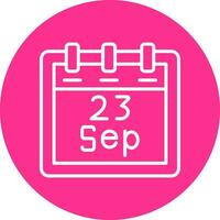 September 23 Vector Icon