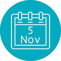 November 5 Vector Icon