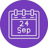 September 24 Vector Icon