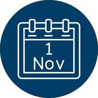 November 1 Vector Icon