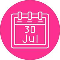 July 30 Vector Icon