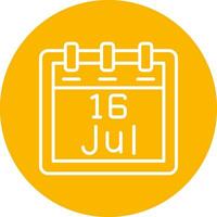 July 16 Vector Icon
