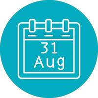 August 31 Vector Icon