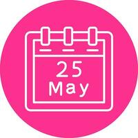 May 25 Vector Icon